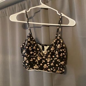 Floral Cropped Tank Top